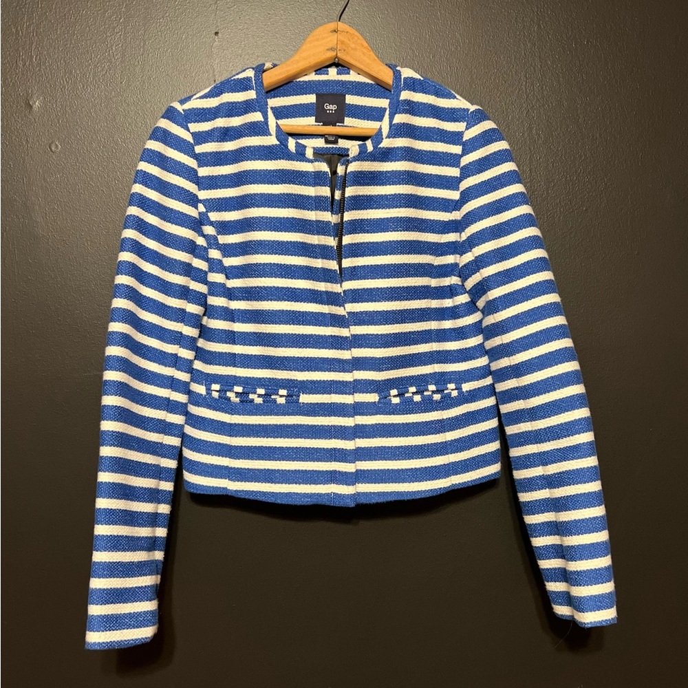 GAP Striped Blazer Jacket